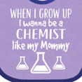 thumbnail image 4 of Inktastic Future Chemist Like Mommy Boys or Girls Baby Bib, 4 of 4