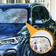 thumbnail image 3 of Yayeee Car Windshield Sun Shade Universal Fit Front Visor Protector, Purple Wildflowers, 3 of 8