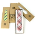 thumbnail image 3 of Spring Notion Boys' Pre-tied Woven Zipper Tie Medium Purple Stripes, 3 of 3