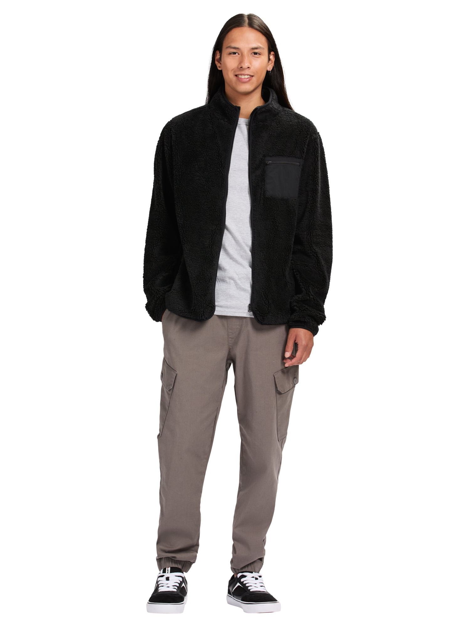 Airwalk Men's & Big Men's Sherpa Zip-Up Sweatshirt, Sizes XS-3XL