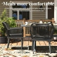 thumbnail image 6 of LayinSun Outdoor Dining Set for 10, 11 Pieces Patio Furniture Sets with Aluminum Dining Table and Rope Weave Chairs, 6 of 7
