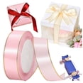 thumbnail image 2 of pdqouc 25YD 25mm Satin Fabric Gift Ribbon, Smooth Shiny Craft Ribbon, Durable Decorative Ribbon, for Wedding Christmas Birthday Gift Wrapping Candy Box DIY Craft Decoration, 2 of 6