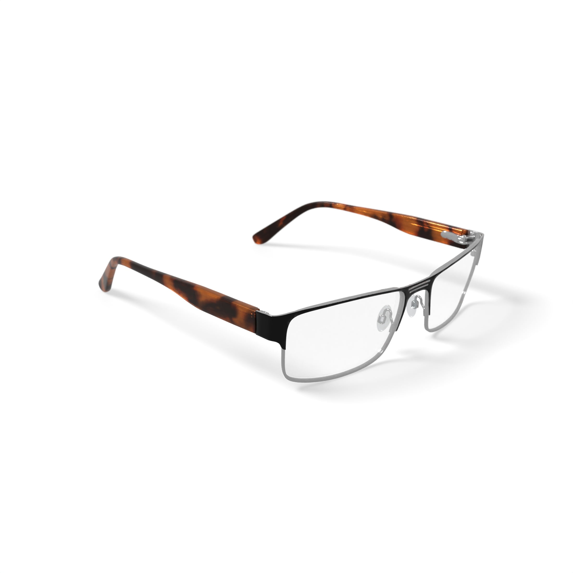 Randy Jackson Men's RJ 1055 Rectangular Prescription Eyeglasses with Case, Black/Gold