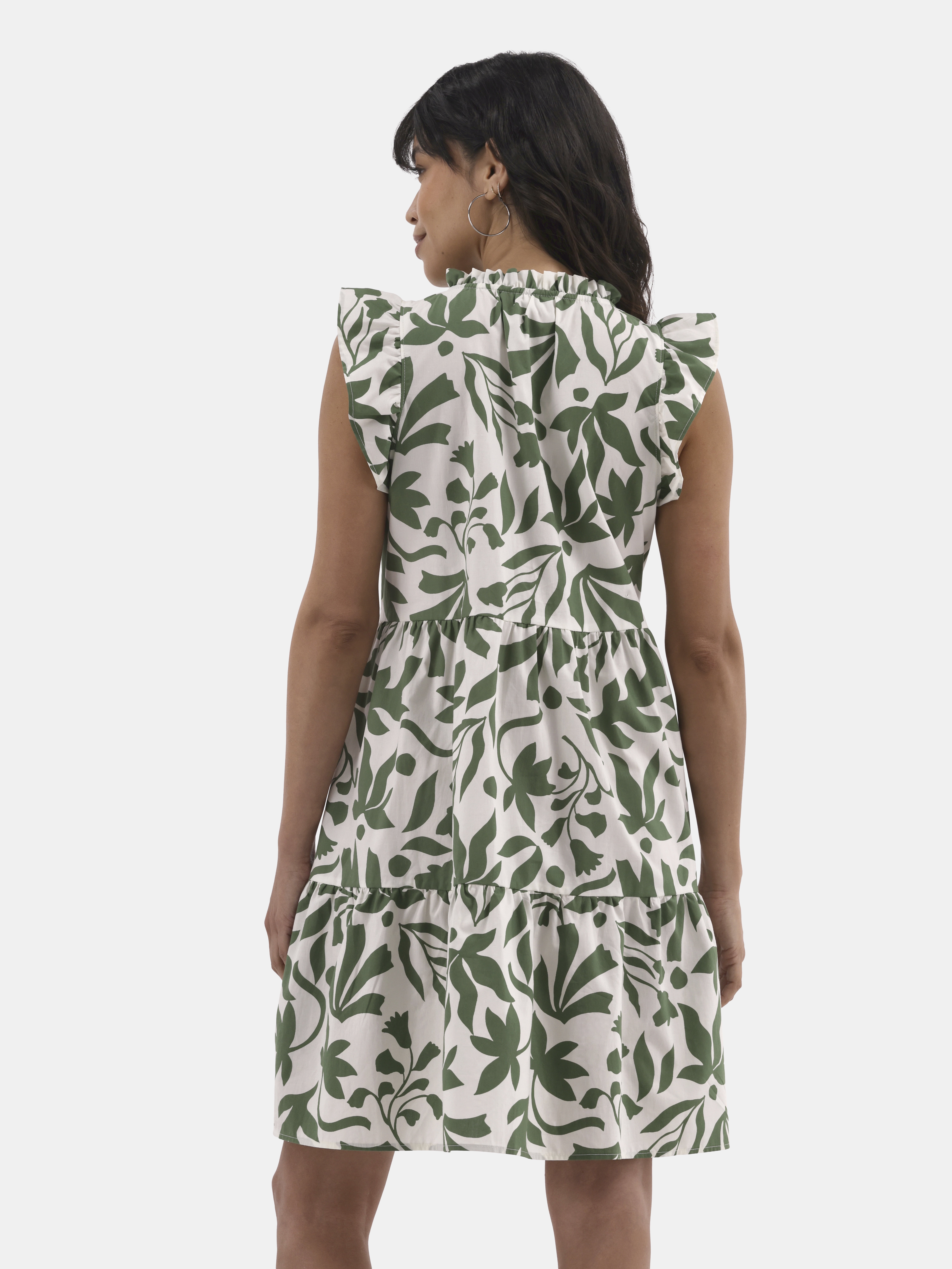 Time and Tru Women's Flutter Sleeve Mini Dress, Sizes XS-XXXL