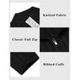 thumbnail image 5 of COOFANDY Men's Full Zip Cardigan Sweater Slim Fit Cable Knitted Zip Up Sweater with Pockets, 5 of 6