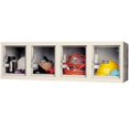 thumbnail image 3 of Global Industrial 1-Tier 4 Door Clear View Wall Locker, 12"Wx18"Dx12"H, Tan, Unassembled, 3 of 3