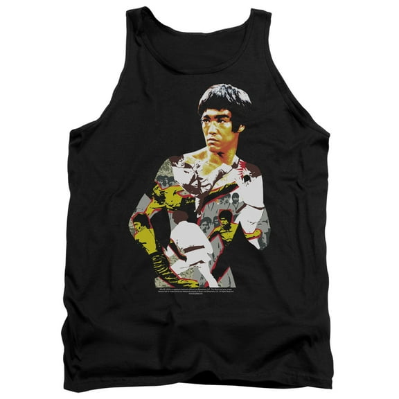Bruce Lee Body Of Action Adult Tank Top Black
