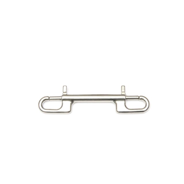 Soidarity Gancho de seguridad Ganchos de doble extremo de acero inoxidable Estanqueidad de seguridad Sin nudo Hebilla de metal Múltiples tamaños Perno de Deportes acuáticos 120 mm de doble extremo Soidarity OD024384-04