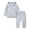 Gray, variant on Little Girls Sweatsuit 2 Piece Casual Outfits Long Sleeve Pullover Hoodies Sweatpants Solid Cotton Lounge Set, Gray, 12-13 Years