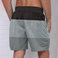 thumbnail image 4 of WAVSUF Summer Drawstring Short Pants Mens Elasticity Shorts Gray Size 3XL, 4 of 4