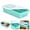 Blue, variant on 4 Compartment Snack Container with Lid, Mint Green Divided Food Storage Box, 1000 ml Meal Prep Organizer for Fruits, Snacks, Lunch and Fridge Storage