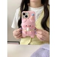 thumbnail image 5 of Case for iPhone 15 Pro Max,Kawaii Phone Cases 3D Silicone Cartoon Retro Phone Mirror Fun Cute Case Soft Rubber Shockproof Protective Case Women Girls for iPhone 15 Pro Max, 5 of 7