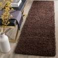 thumbnail image 5 of SAFAVIEH Laguna Neven Plush Solid Shag Area Rug, Brown, 4' x 6', 5 of 8