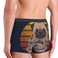 thumbnail image 4 of Kdxio Men's Boxer Briefs with Pug dog Yoga Print - Comfortable and Breathable Underwear for Everyday Wear, 4 of 7