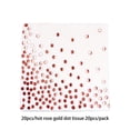 thumbnail image 4 of Injueey 20 hojas de servilletas, toallas de papel para restaurante occidental, 33*33cm, decoraciones de doradas, vajilla para fiesta de Mostrada Oro rosa, 4 of 6