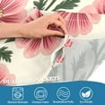 thumbnail image 3 of Yayeee Kitchen Curtains Tier Pair Light Filtering 27"x36" Rod Pocket Short Cafe Window Panel, Light Pink Flowers, 3 of 7