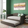 thumbnail image 3 of Better Homes & Gardens Grayson Daybed & Trundle, Twin Size, Gray Linen, 3 of 15
