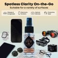 thumbnail image 4 of The View Optique Anti-Reflective Lens Cleaner Spray Kit – (1) 1oz Glasses Cleaner Spray, (1) Microfiber Cloth for Eyeglasses, Sunglasses, Lenses, Screens and Camera Cleaning Kit (2 Piece Set), 4 of 7