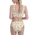 thumbnail image 3 of Picia Squirrel And Mushroom Women's High Waisted Bikini Scoop Neck Swimsuit Two Pieces Bathing Suit-Small, 3 of 8