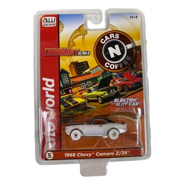 Auto World 1964 Thunderbolt HO Scale Slot Car - White, Cars N Coffee Series, Collectible