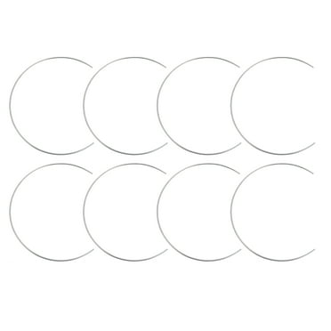 8pcs Metal Dreamcatcher Half Frame, 12-Inch Macrame Rings For Diy Wreath Making And Home Decor