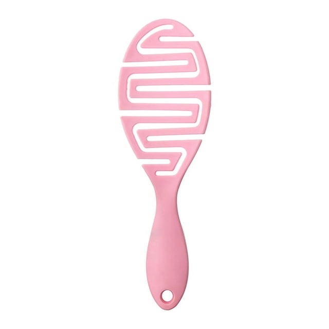 Brosse à Cheveux Démêlante Incurvée en Forme de Z Unique pour Cheveux Bouclés Droits