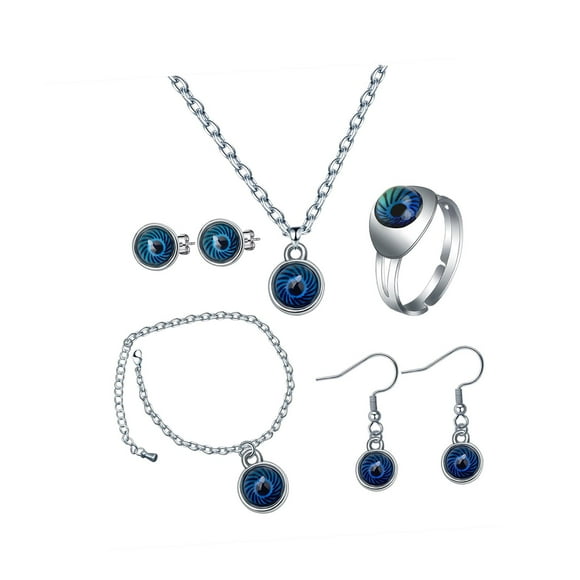 Conjunto de Joyas Yuyangstore Collar Cambia de Color Pendientes Pulsera para Mujeres