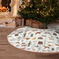 thumbnail image 5 of Fotbe Outdoor Living Pattern Christmas Tree Skirt, Tree Skirts Plush Christmas Decorations, Christmas Tree Skirts Xmas Decorations Holiday Party Decor-30", 5 of 6