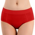 thumbnail image 1 of Aayomet Culottes Physiologiques pour Femmes en Coton Pur Anti-Fuite Menstruelle (Rouge, TG), 1 of 4