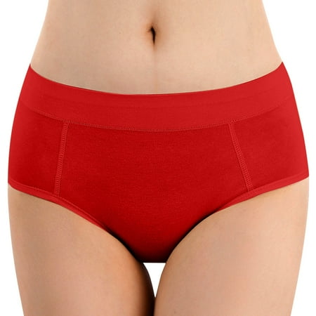 

ZMHEGW 12 Packs Womens Underwear Tummy Control Pure Cotton Pure Cotton Menstrual Leakage Proof Pants Menstrual Leakage Proof Panties