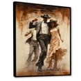 thumbnail image 2 of Designart "Time For African American Tap Dance" Dance Floater Framed Canvas Wall Art, 2 of 5