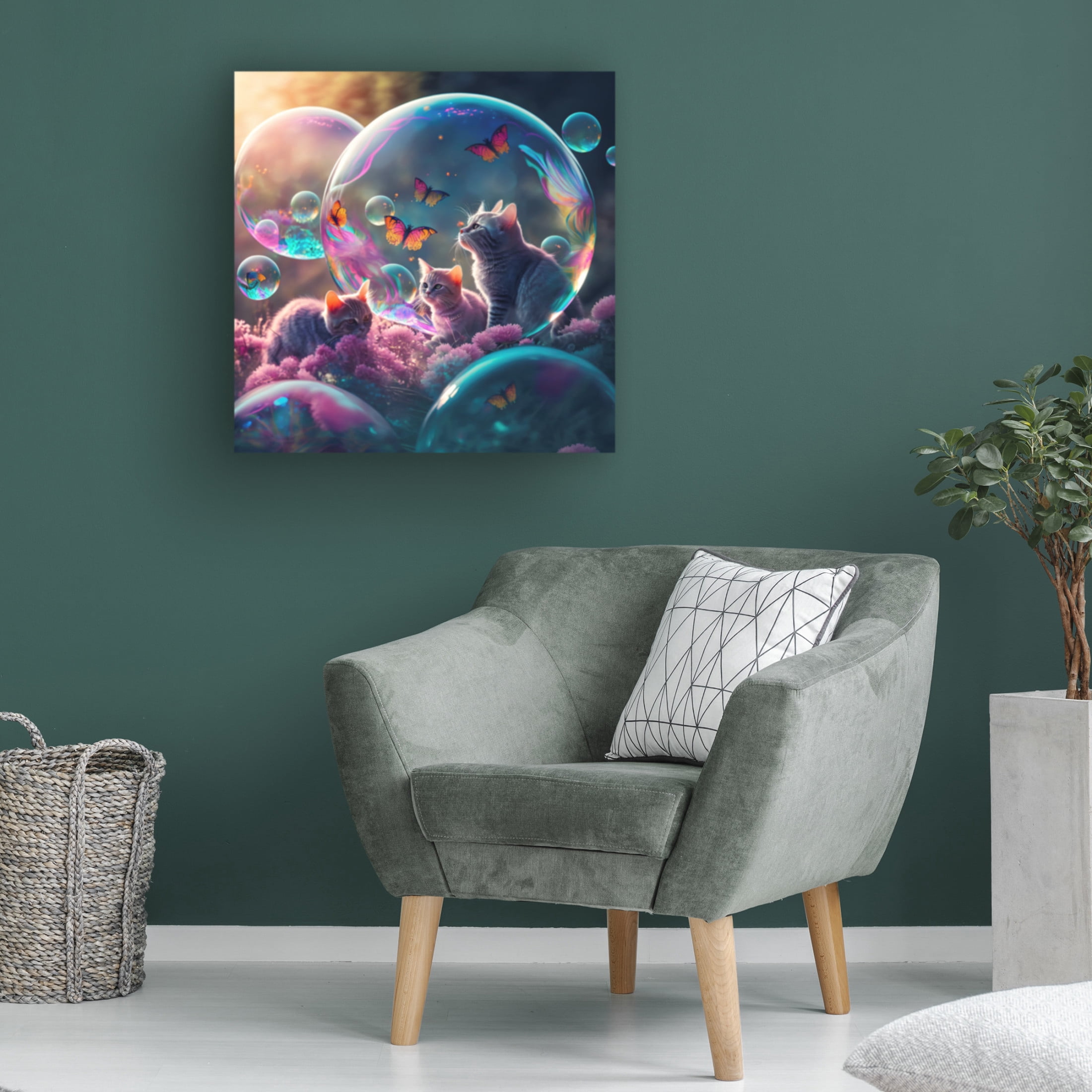 Canvas Wall Art - Ray Heere 'Mystical Morning 23' Wall Art for Living Room, Bedroom, or Office Décor by Trademark Fine Art - 35 x 35 Inches