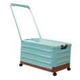 thumbnail image 2 of DOLITY Bac de Rangement avec Roues - Bac de Rangement Pliable avec Couvercle pour Organisateur de Garde-Robe et Rangement Pliant Grande Capacité Caisse Roulante Bleu, 2 of 9