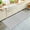 Gray, variant on Sky Blue Washable Small Entryway Area Rugs 2'x3', Minimalist Tropical Pale Blue Linen Texture Coastal Washable Throw Rug Non-Slip Sturdy Edge Binding Carpet for Front Door Floor Room Entry