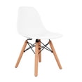 thumbnail image 3 of Aron Living 21.75" Plastic and Wood Kids Playroom Chairs in White (Set of 4), 3 of 5