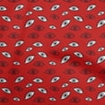 thumbnail image 1 of oneOone Cotton Poplin Red Fabric Eye Print Sewing Craft Projects Fabric Prints By Yard 56 Inch Wide, 1 of 5