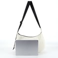 thumbnail image 2 of Bolso Crescent para mujer, bolso de viaje de nailon a la moda para hombro y axila (blanco), 2 of 8
