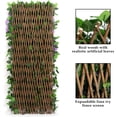 thumbnail image 3 of Expandable Fence Privacy Screen for Balcony Patio Outdoor, 2PCS Faux Ivy Fencing Panel for Backdrop Garden Backyard Home Decorations, 3 of 7