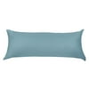 Unique Bargains Egyptian Cotton Zipper Long Body Pillow Cover Slate Blue 20" x 72"