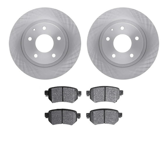 Dynamic Friction Company Rear Brake Rotors with 5000 Advanced Brake Pads 6502-80245
