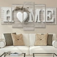 thumbnail image 1 of Lefu Ensemble de Peinture Murale Moderne Non Encadrée 5 Pcs Canva Image Décoration Maison, 1 of 9