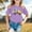 Purple, variant on Gzbliryd White T Shirts Graphic Crewneck Casual Printed Tee Funny Graphic Print Tees Tops for Teens Girl Summer Clothes (Orange,6-7 Years)