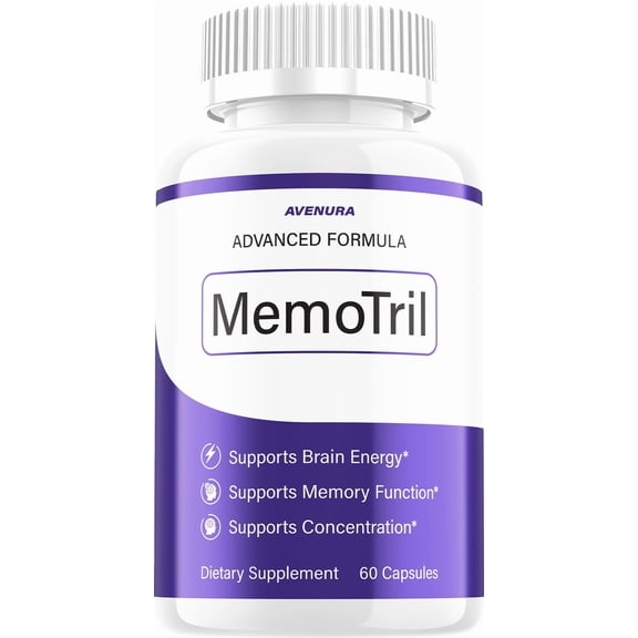 Memotril Capsules – Memotril Natural Blend Memory Focus Support Supplement, 1 Pack, 60 Capsules