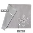 thumbnail image 5 of OVZME Christmas Table Placemats Set of 4 with Sequins Embroidery Grey Place Mats for Dining Table Xmas Holiday Tabletop Decor, Winter Farmhouse Table Decorations 13 X 19 Inch, 5 of 6