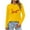 Yellow, variant on yievot Women's Valentine's T-Shirt Long Sleeve Love Heart Printed Graphic Tees Tops