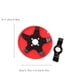 thumbnail image 3 of Cabezal de disco para deshierbe de cortadora | Accesorio multifuncional para eliminación de óxido y limpieza de suelos | Hierro y PP duradero | Compatible con máquinas deshierbadoras para campo de, 3 of 9