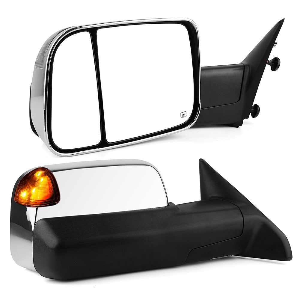 Details about   PAIR POWERED+HEATED TOW TOWING MIRROR SET FOR 02-09 DODGE RAM TRUCK 1500 2500