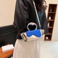 thumbnail image 2 of Bolso cruzado de PU para mujer bolso de teléfono con correa ajustable bolso estético de choque de colores, 2 of 8