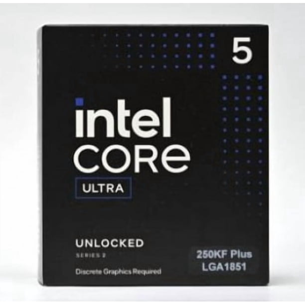 Procesador intel core ultra 5 250kf plus 5.3ghz lga1851 bx80768250kf