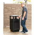 thumbnail image 6 of Canmeleon Side-Open Receptacle Square, Polyethylene, 38 gal, Textured Black, 6 of 6